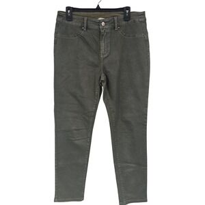 Soft Surroundings‎ Jeans Women 10 Olive Skinny Stretch 5 Pocket Style 2CR14